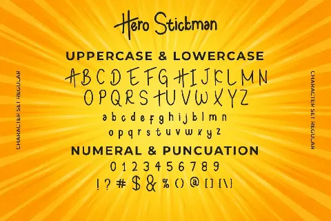 Hero Stickman Demo font