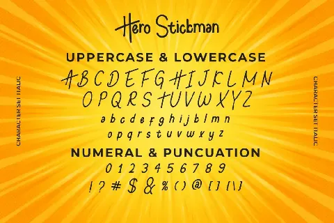 Hero Stickman Demo font