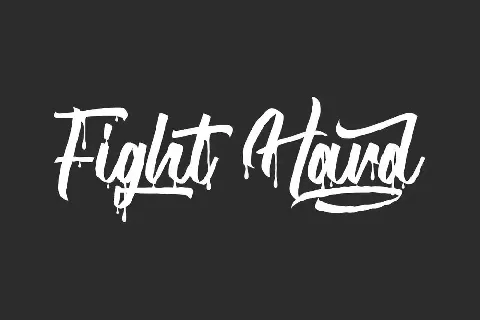 Fight Hard Demo font