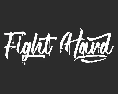 Fight Hard Demo font
