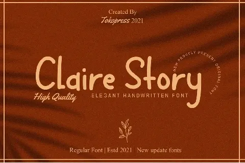 Claire Story font