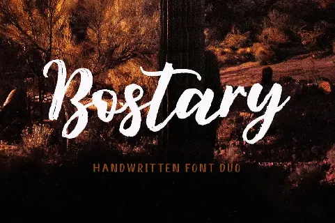 Bostary Brush font