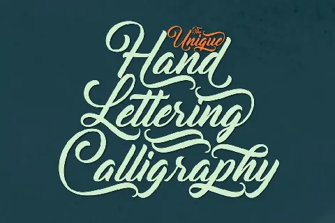 Unique Typeface font