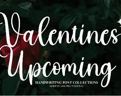 Valentines Upcoming font