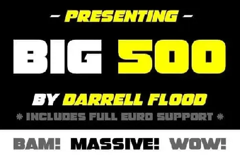 Big 500 Display font