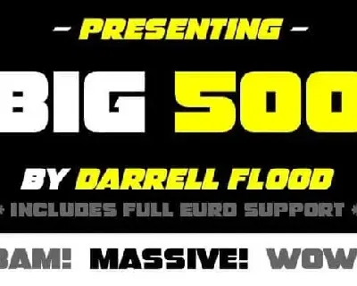 Big 500 Display font