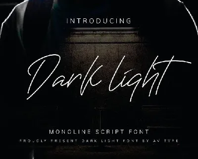 Darklight Monoline font
