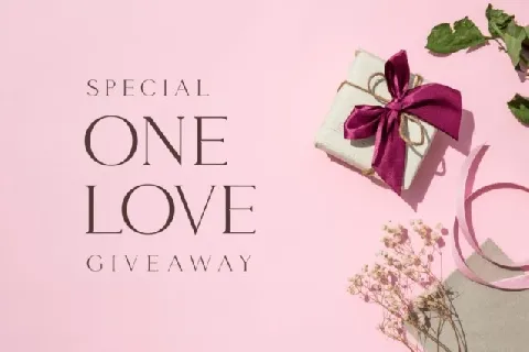 Giveaway font