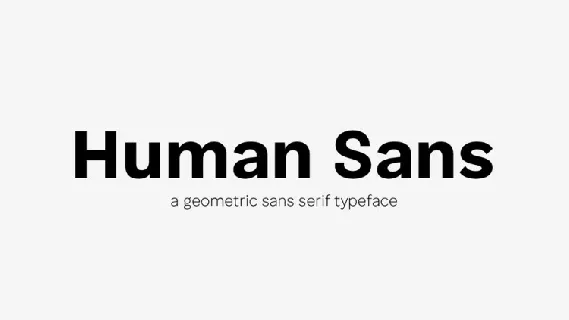Human Sans font