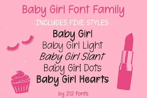 Baby Girl Handwritten font