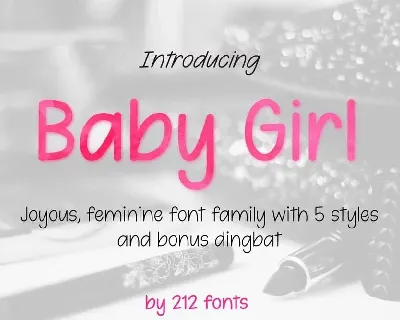 Baby Girl Handwritten font