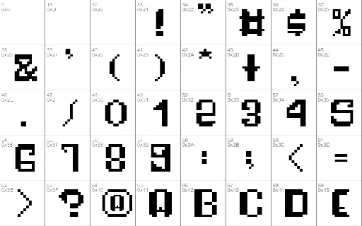 Pixelfy font