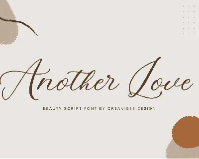 Another Love font