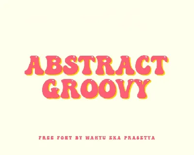 Abstract Groovy font