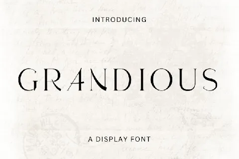 Grandious font