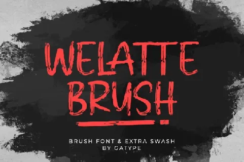 Welatte Brush font