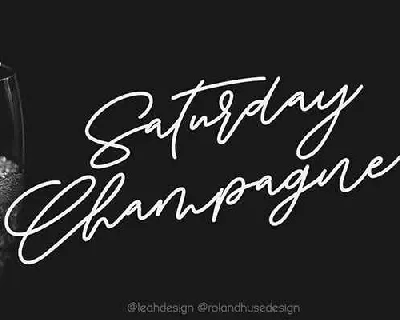 Saturday Champagne Free Download font