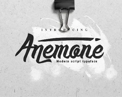 Anemone Script Free font