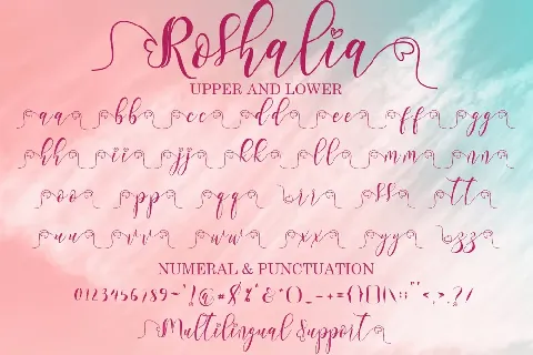 Roshalia font