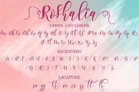 Roshalia font