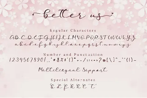 Better Us font