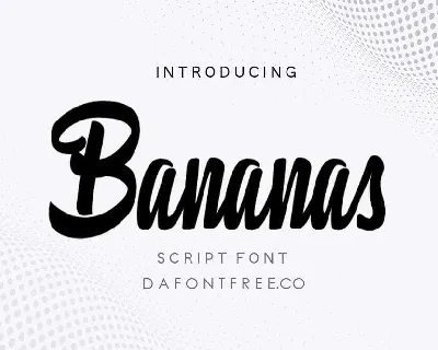 Bananas font