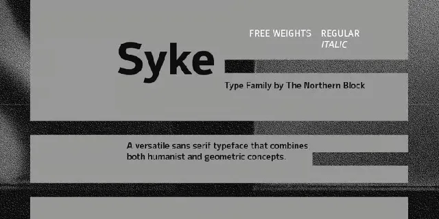 Syke Family font