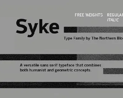 Syke Family font