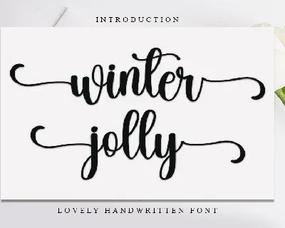 Winter Jolly font