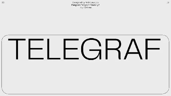 Telegraf font