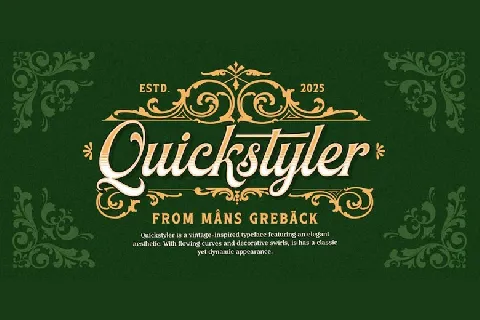 Quickstyler font