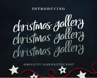 Christmas Gallery font