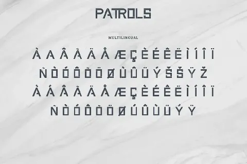 Patrols Demo font