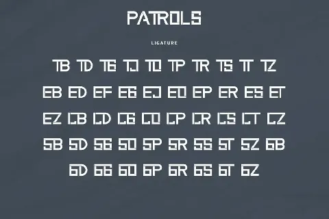 Patrols Demo font