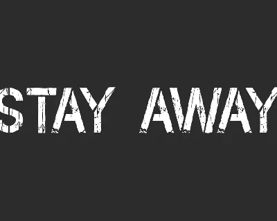 Stay Away Demo font