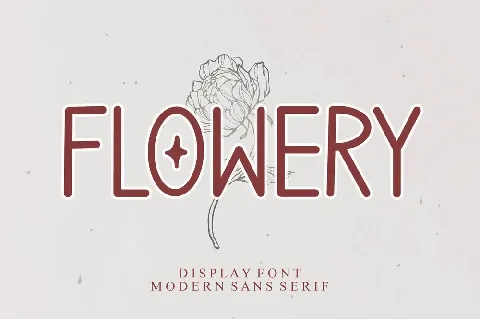 FLOWERY - Personal Use font