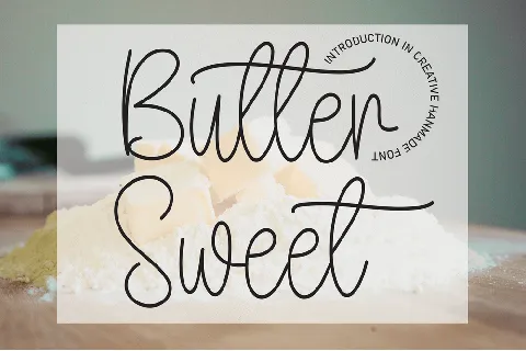 Butter Sweet font