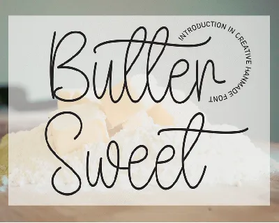 Butter Sweet font