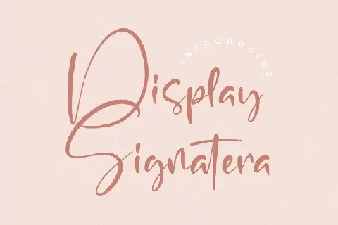 Display Signatera font