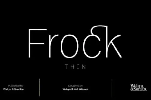 Frock Sans Serif font