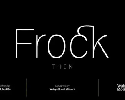 Frock Sans Serif font