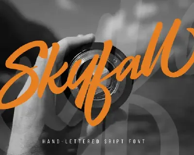Skyfall – Script font