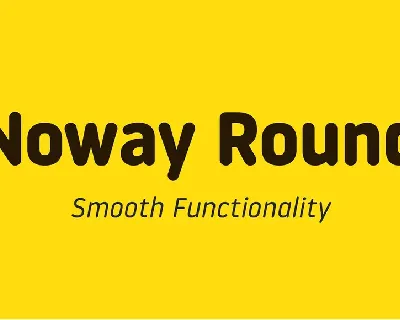 Noway Round Family font