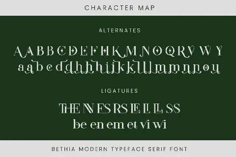 Bethia font