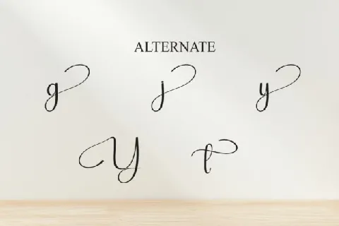 Yesterday Calligraphy font