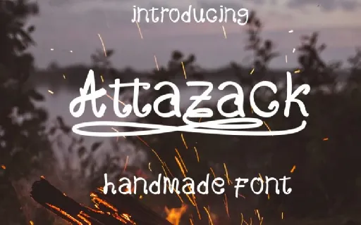 Attazack Handwritten font