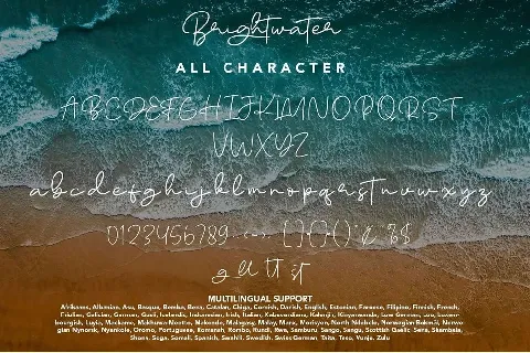 Brightwater font