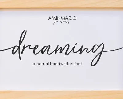 dreaming font