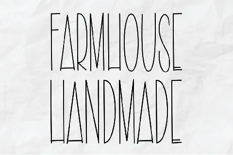 Farmhouse Handmade font