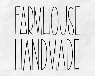 Farmhouse Handmade font